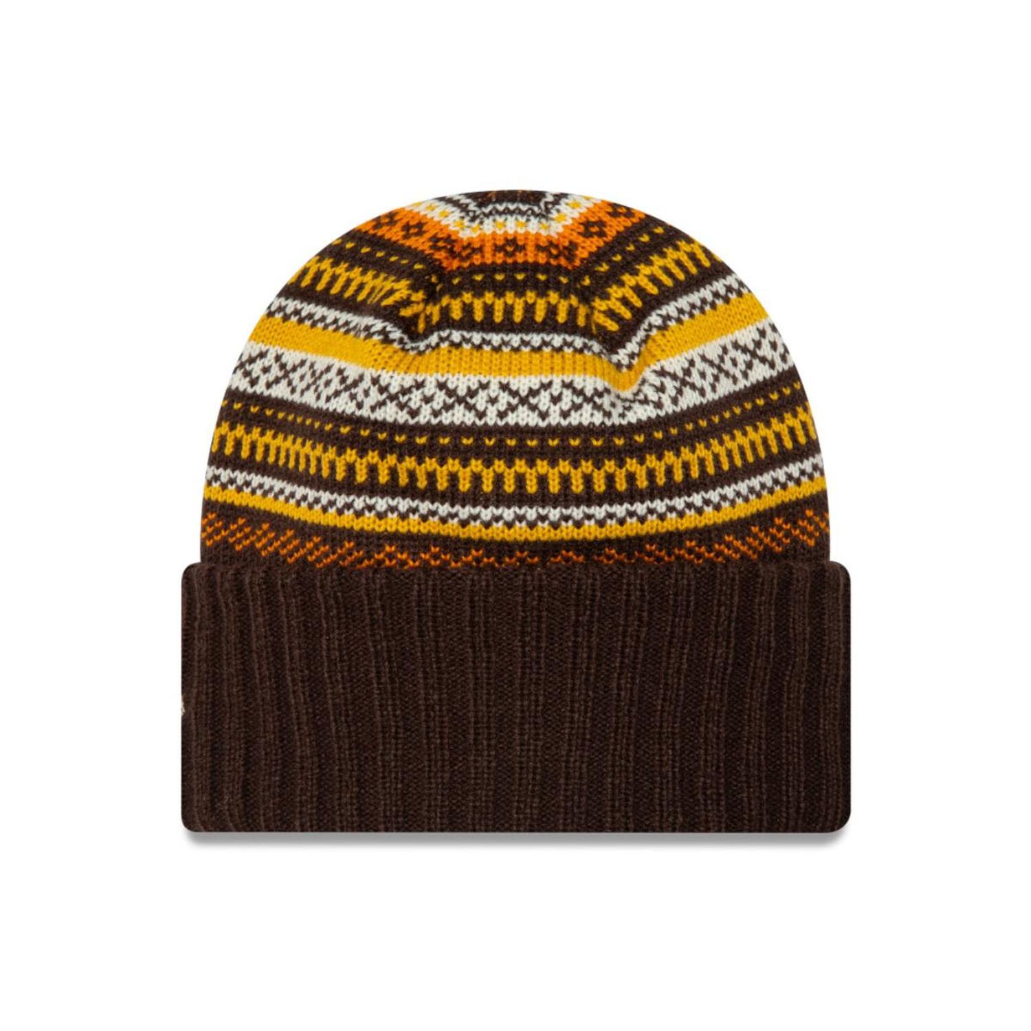 Beanie New Era Fairisle Beanie Dark Brown Woman image number 1.0